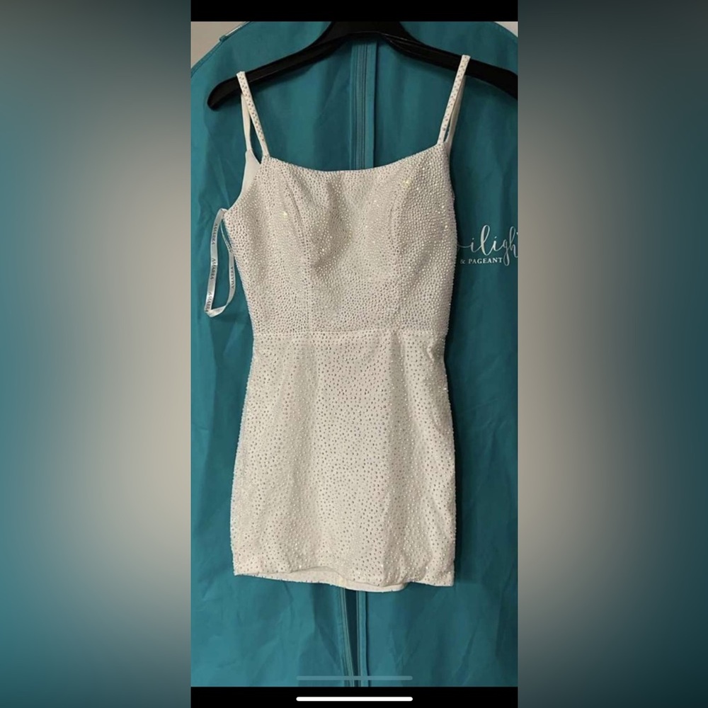 white AMMARA brand homecoming dress!